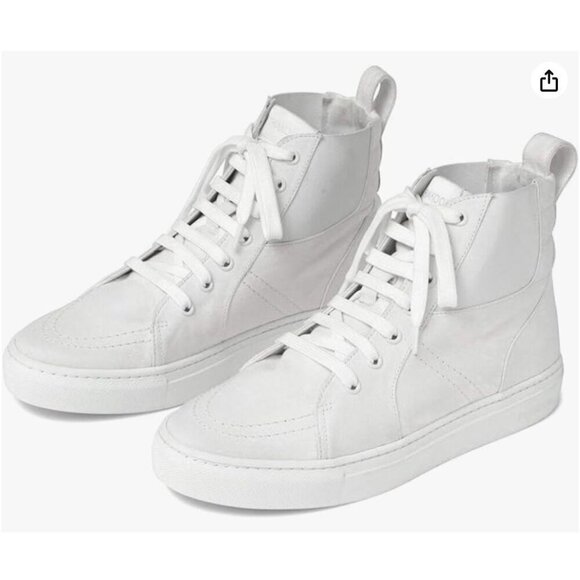 Thakoon Blue Custom Hand-Dyed High-Top Sneakers Tennis Shoes SZ 37 New In Box - Picture 8 of 12